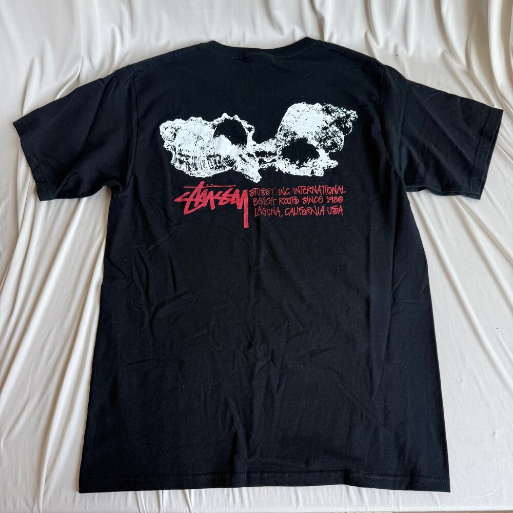 Stüssy Shells Tee - Black - SS24 - Stussy Men's Medium